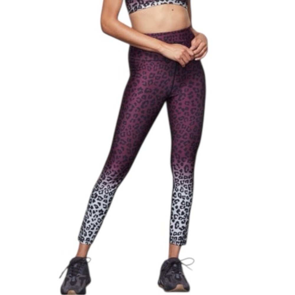 NWT Good American The Ombre Leopard Cinched Waist 7/8 Leggings size 5 -2X